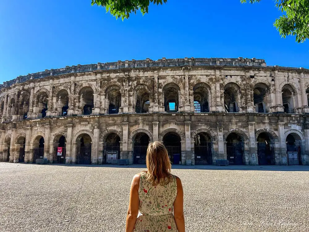 Me looking at Nimes amphitheater.