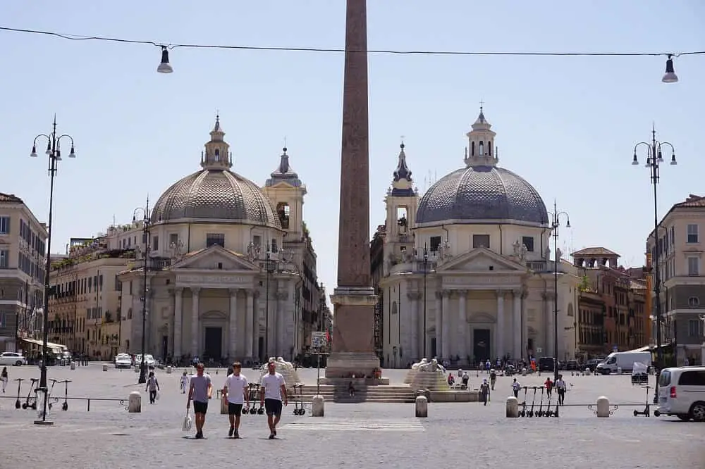 Piazza del Popolo - itinerary for Rome in 4 days