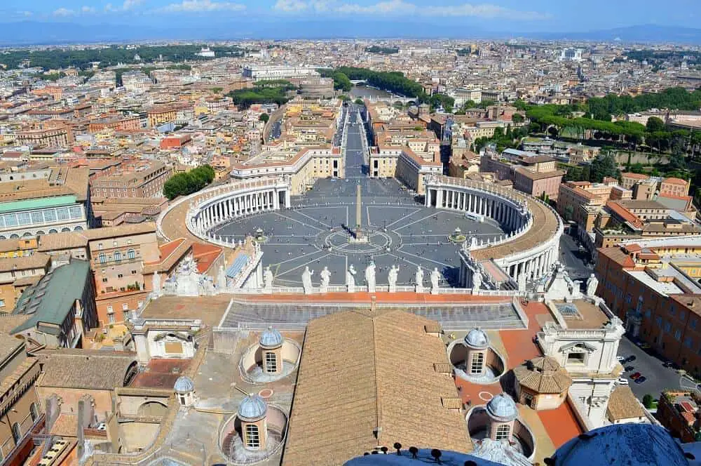 View from the dome of St Peter's Basilica