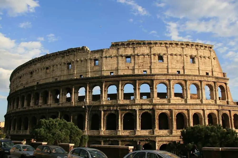 Colosseum - winter in Rome Italy