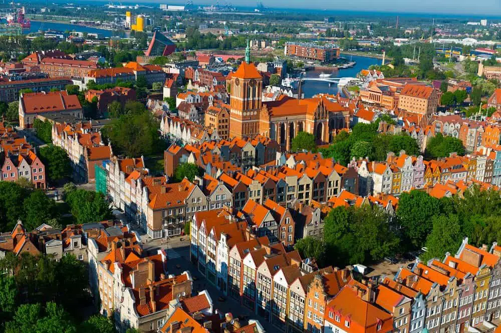 Gdansk city view