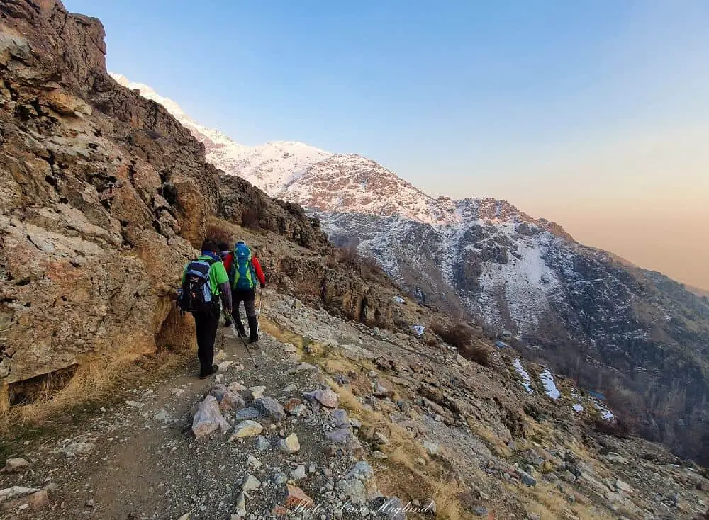 Hiking in the Alborz mountains Iran