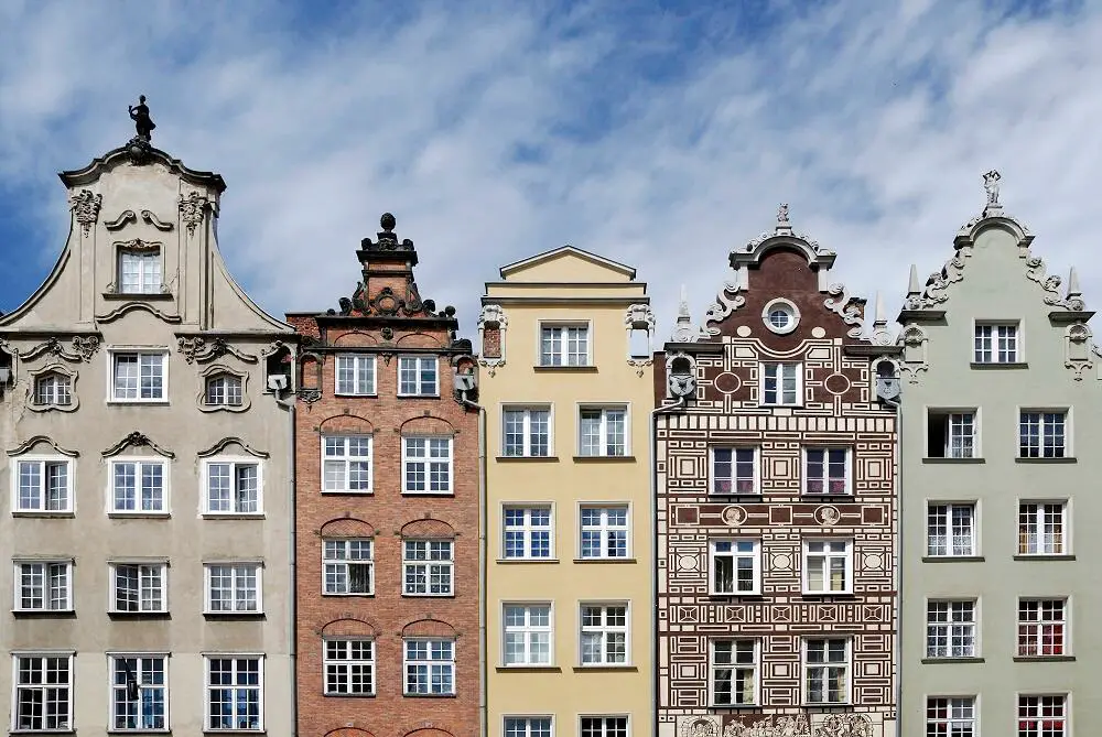 Gabled houses in Gdansk
