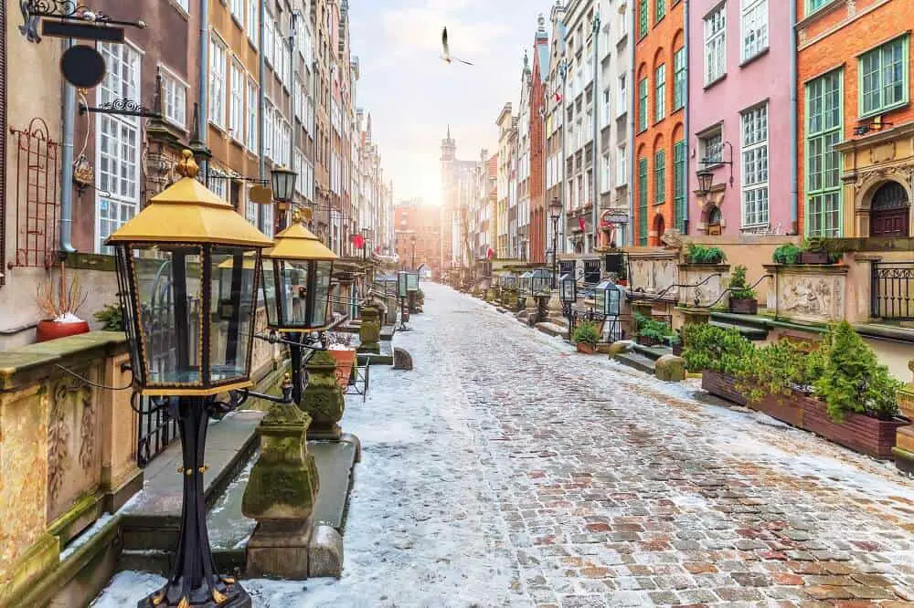 Gdansk is one of the best places to visit in Poland in winter