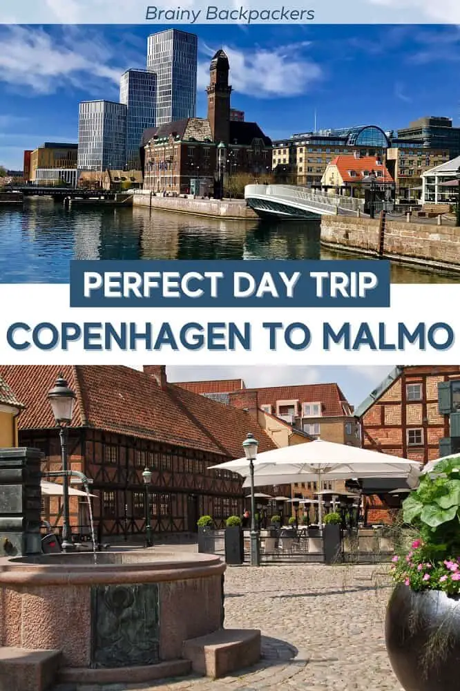 Are you planning the Perfect day trip from Copenhagen to Malmo? I've got you covered with everything you need to know from how to get from Copenhagen to Malmo and what to see in a day in Malmo Sweden. This is an easy day trip from Denmark to Sweden with so much to see and do. #travelsweden #brainybackpackers