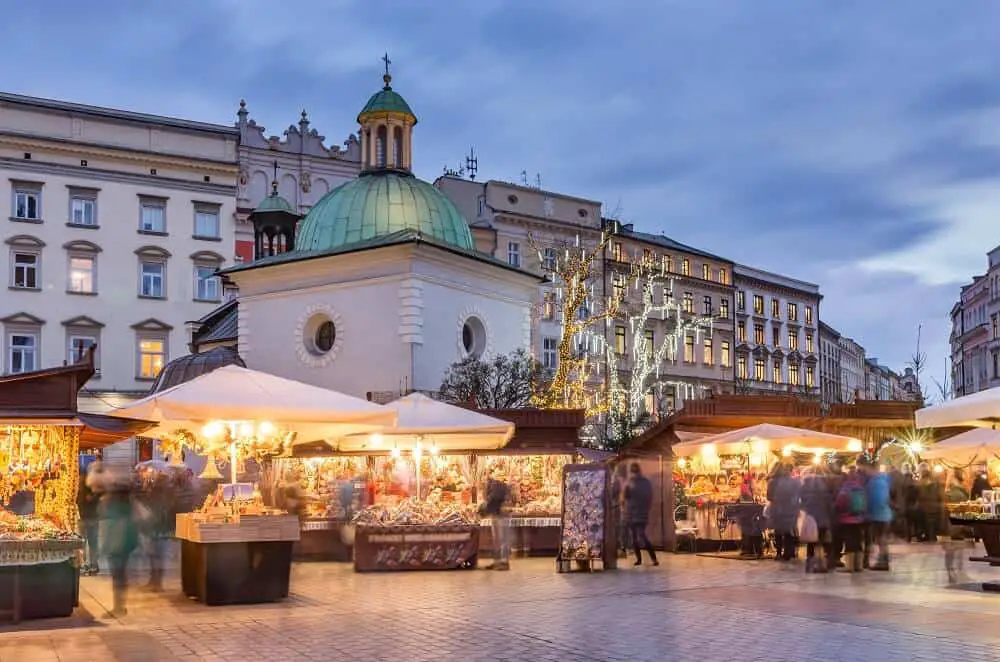 Visit the Christmas Market is one of the best things to do in Krakow in winter