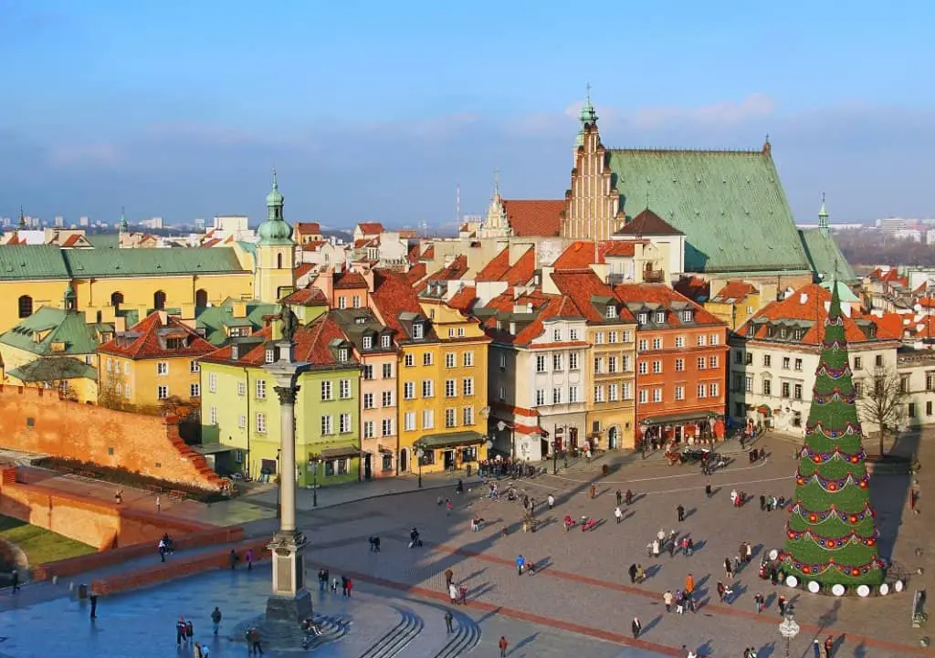 Warsaw is one of the best places in Poland in winter