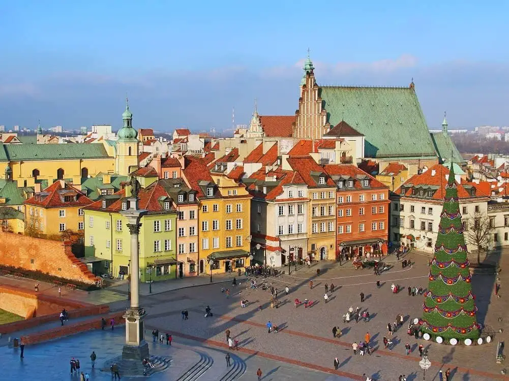Warsaw is one of the best places in Poland in winter