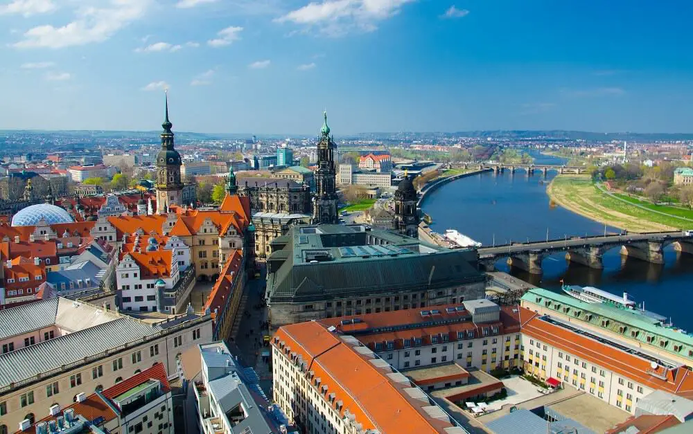 Day trip Dresden views over the city