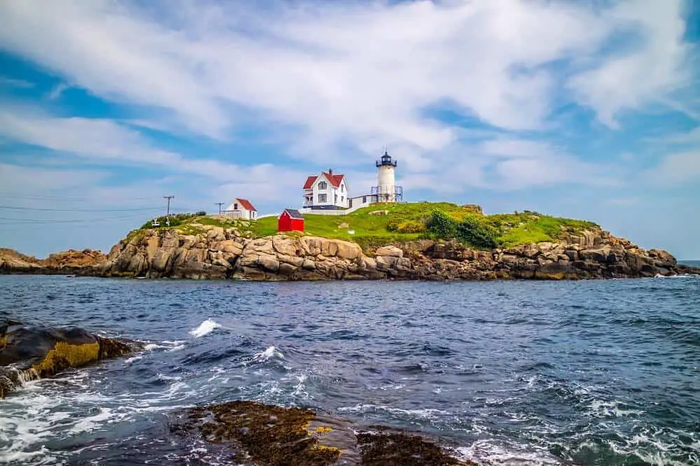 best road trips in New England - Cape Neddick Lighthouse in Maine