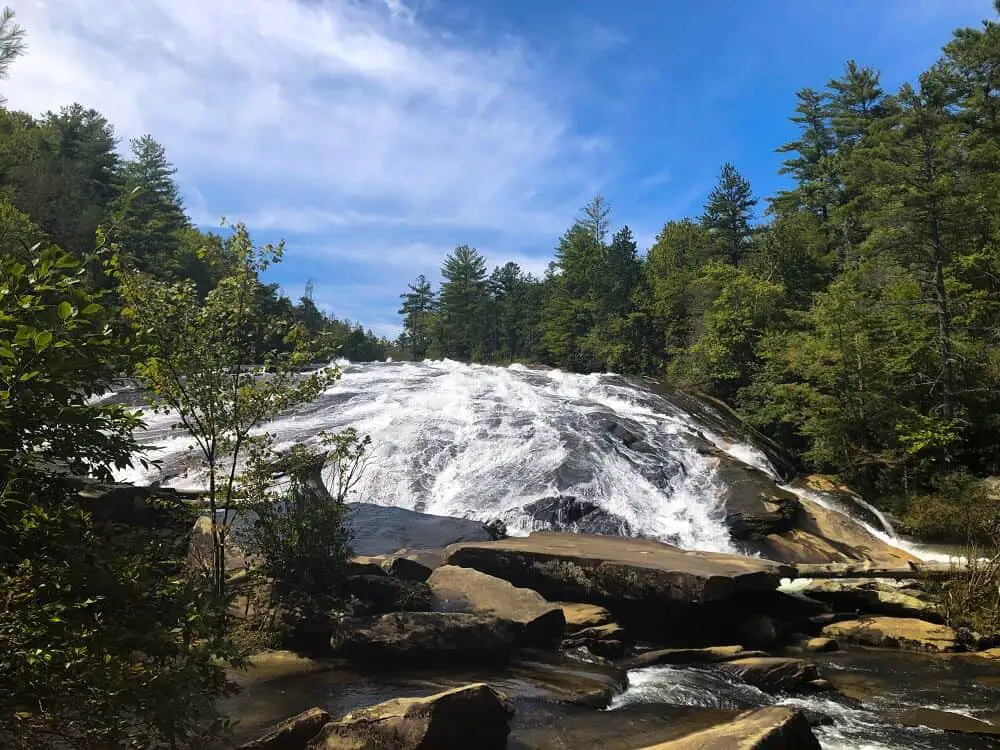 Brevard NC waterfalls - Bridal Veil Falls in DuPont