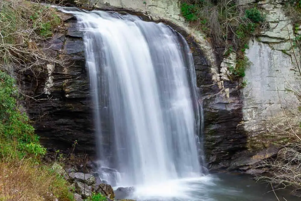 Looking Glass is one of the most beautiful waterfalls near Brevard