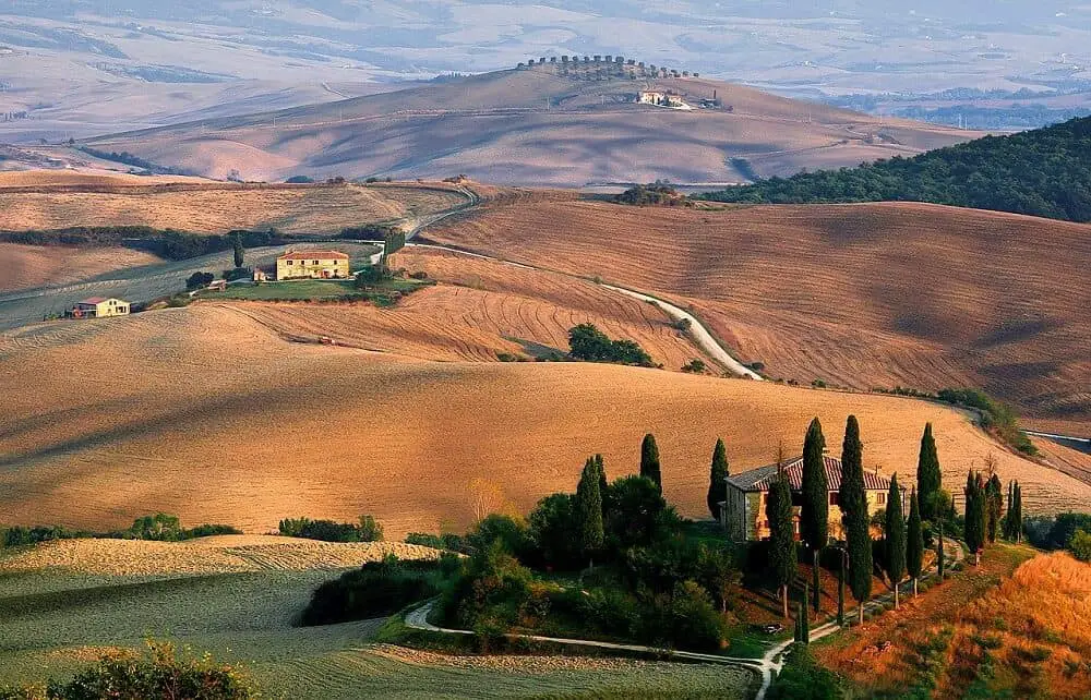 Driving in Tuscany