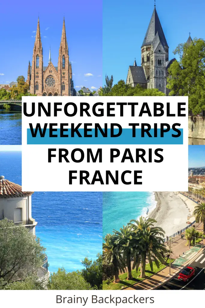 Planning a weekend getaway from Paris? Here are some of the best weekend trips from Paris France to explore the best places in the country like Bordeaux France, Nice France, French riviera, south of France, and North of France. There are so many wonderful places in France to visit.