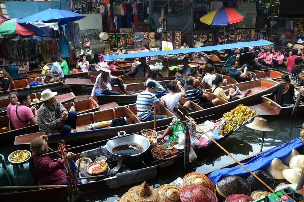 Things to do in Bangkok - go to a floating market