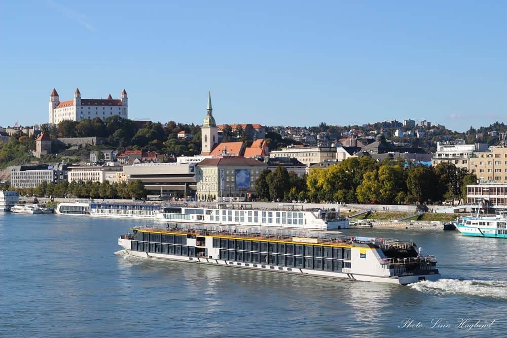 Danube river in Bratislava Slovakia