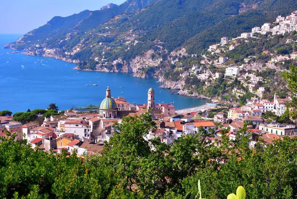 Vietri sul Mare coastal view - towns of the Amalfi coast