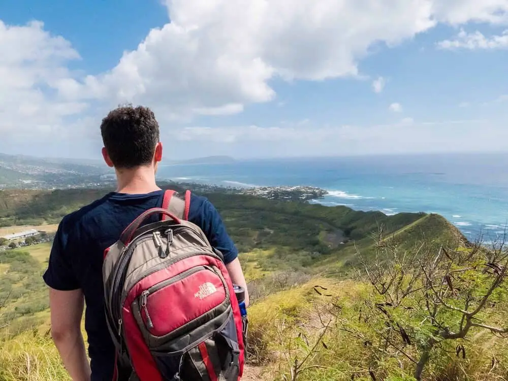 Matt Kepnes watching a sea view