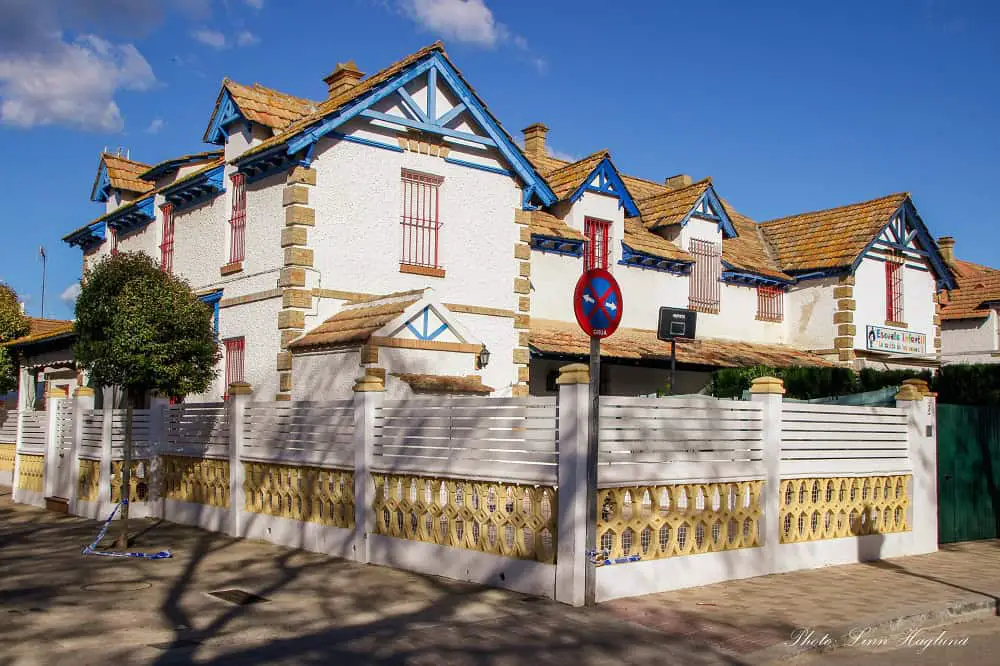 Old houses in Barrio Reina Victoria in Huelva.