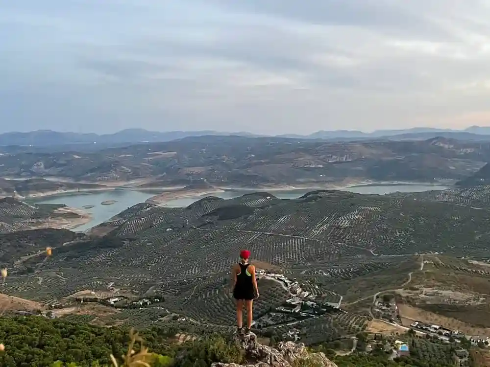 Views from Torre el Canuto Rute village Sierras Subbeticas Natural Park