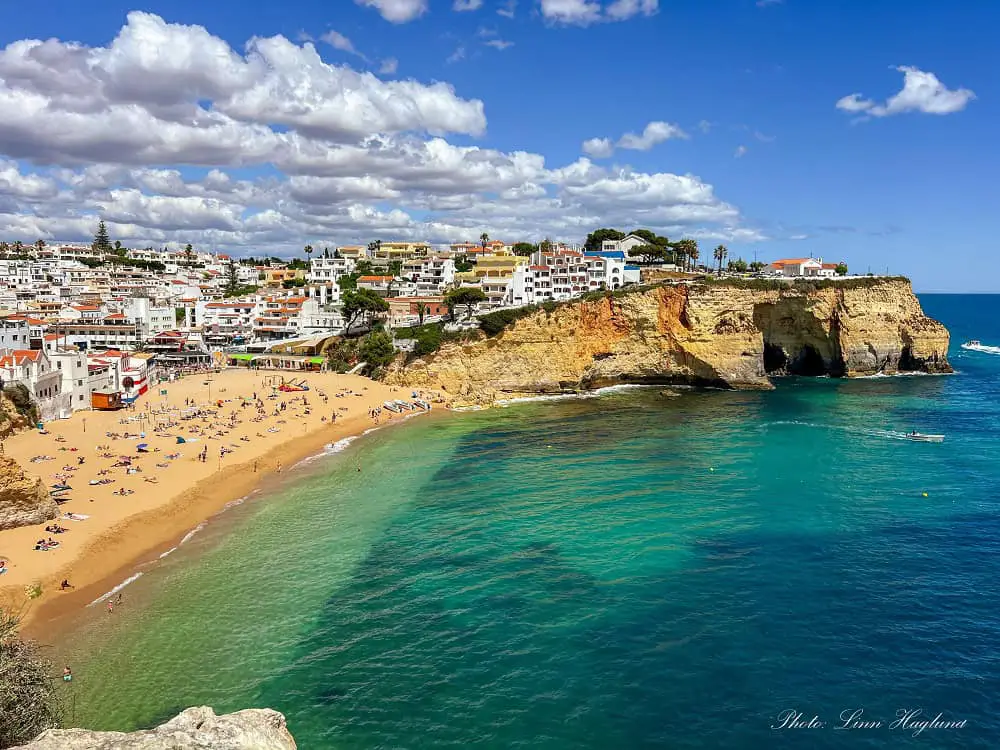 Carvoeiro town, one of the best day trips from Lagos Porttugal.
