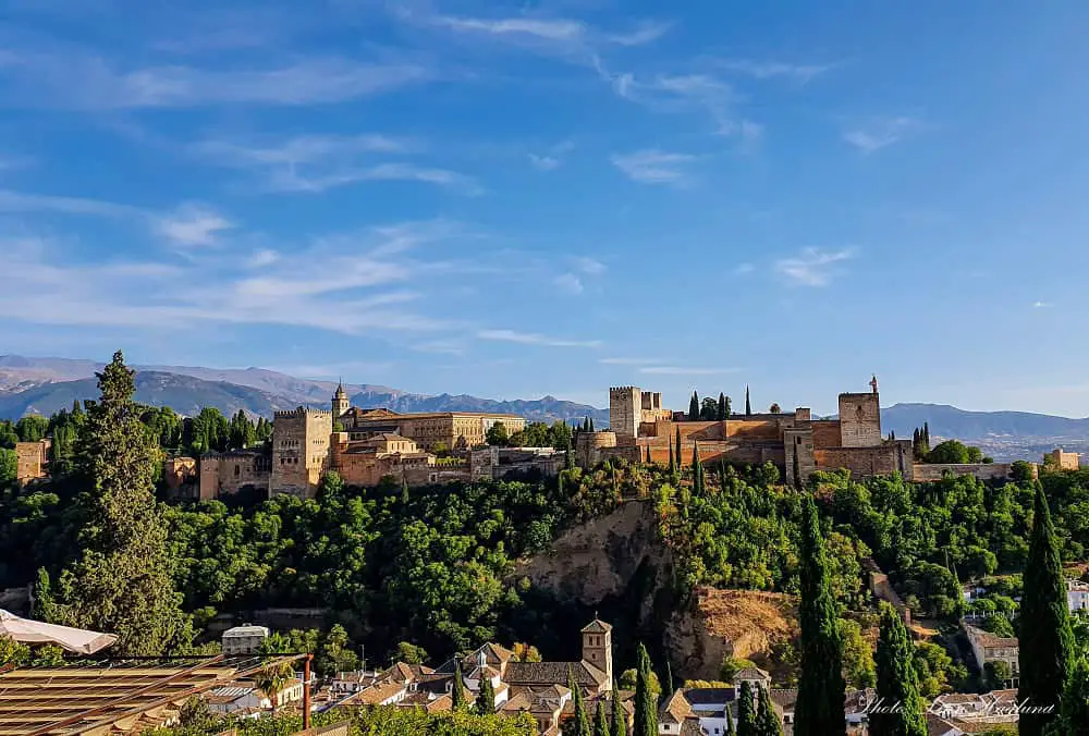 Views from Mirador de San Nicolas in Granada.