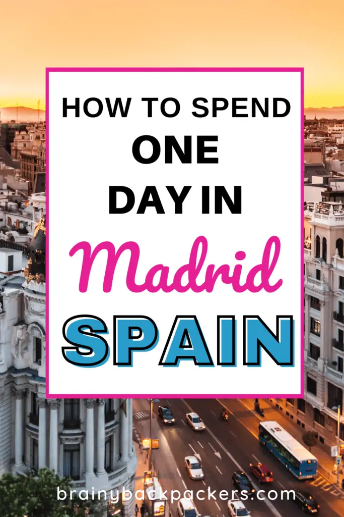 One day in Madrid