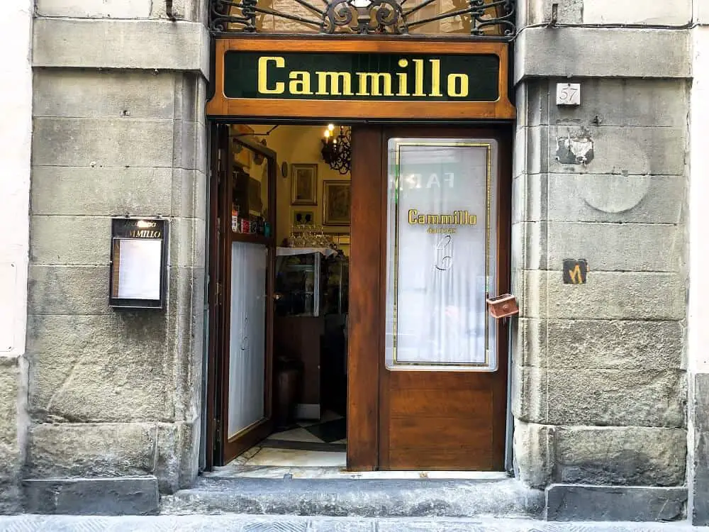 3 day itinerary Florence - trattoria camillo