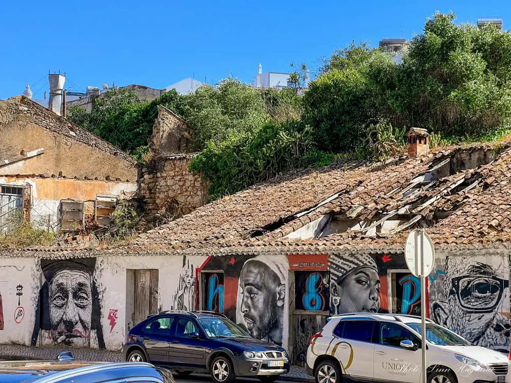 Street art in a street in Lagos.