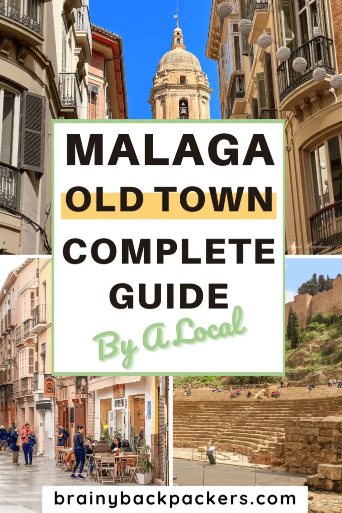 Old Town Malaga historical buildings and quaint streets.
