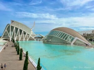 modern architecture at the City of Arts and Sciences in Valencia