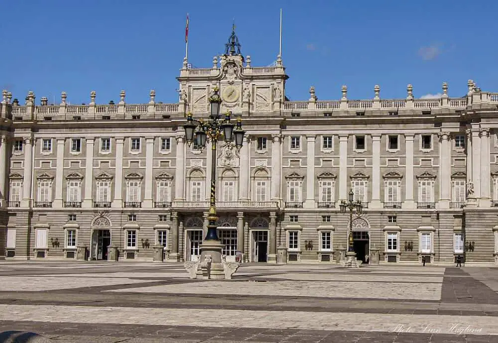 Madrid Spain in winter - Royal Palace