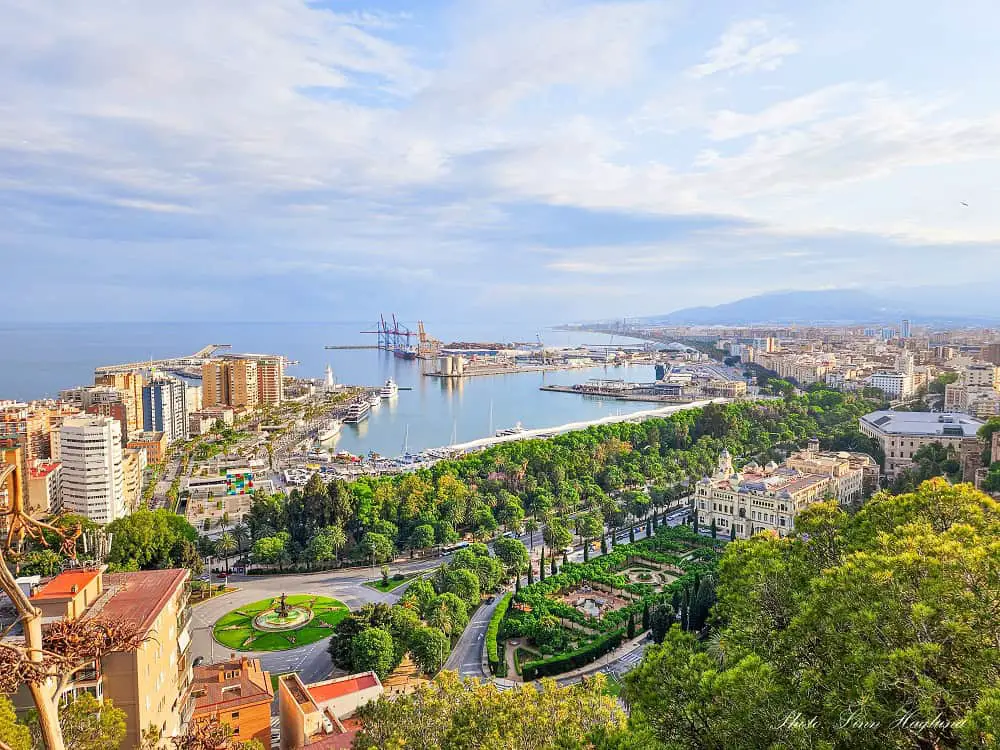Epic views of Malaga port which is one of the free things you can do in Malaga.