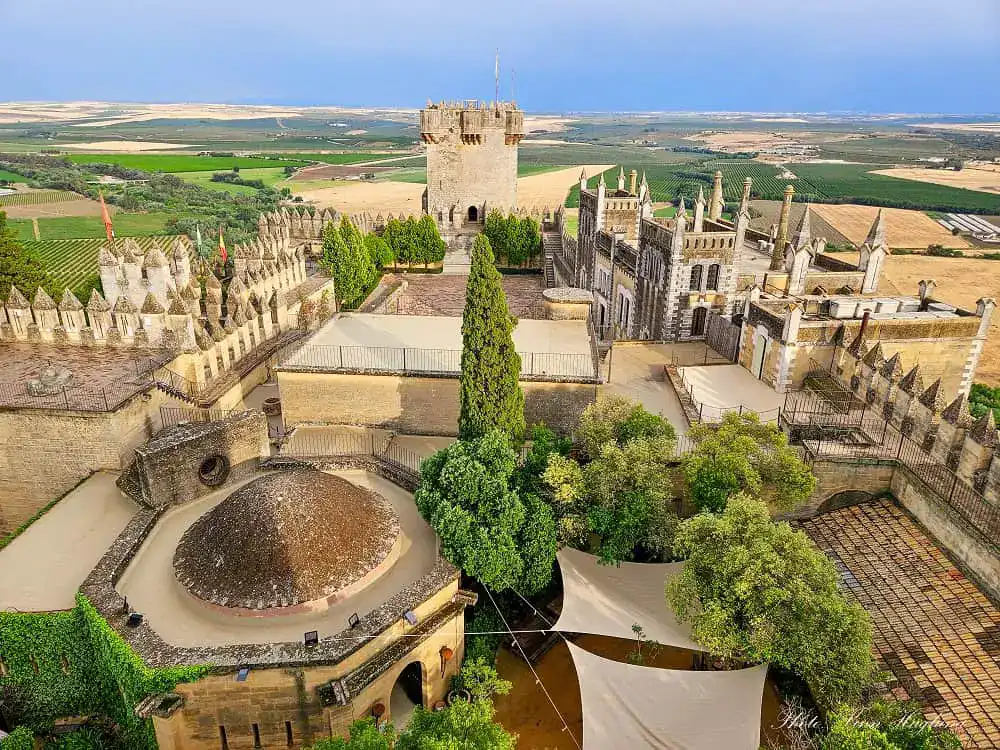 views of Almodovar castle from one of the watch towers.