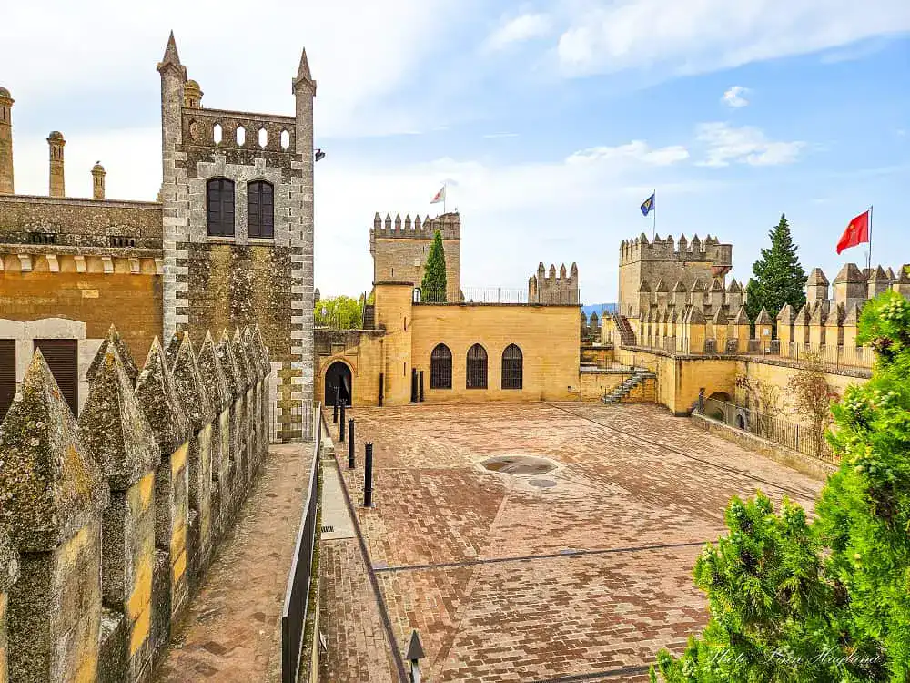 A courtyards in Castillo de Almodovar Cordoba