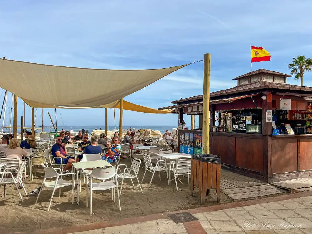 A chiringuito in La Cala de Mijas.