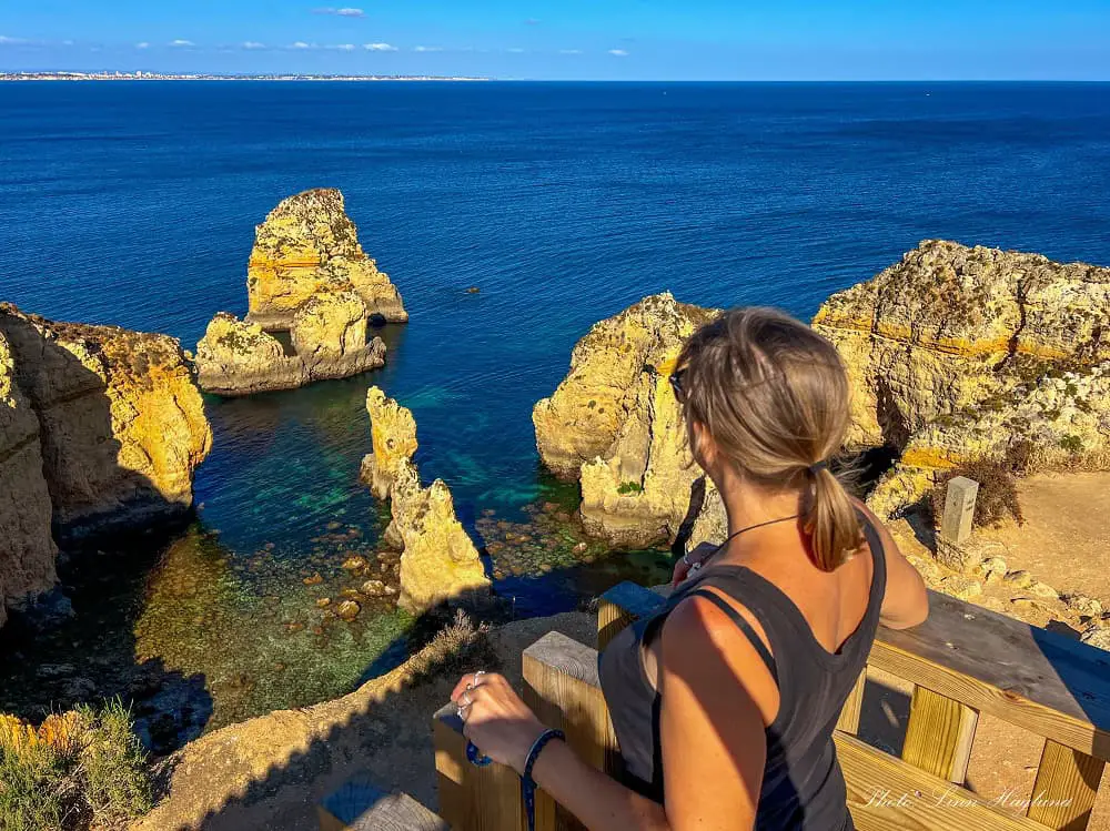 Ponta da Piedade viewpoint in Algarve, Portugal.