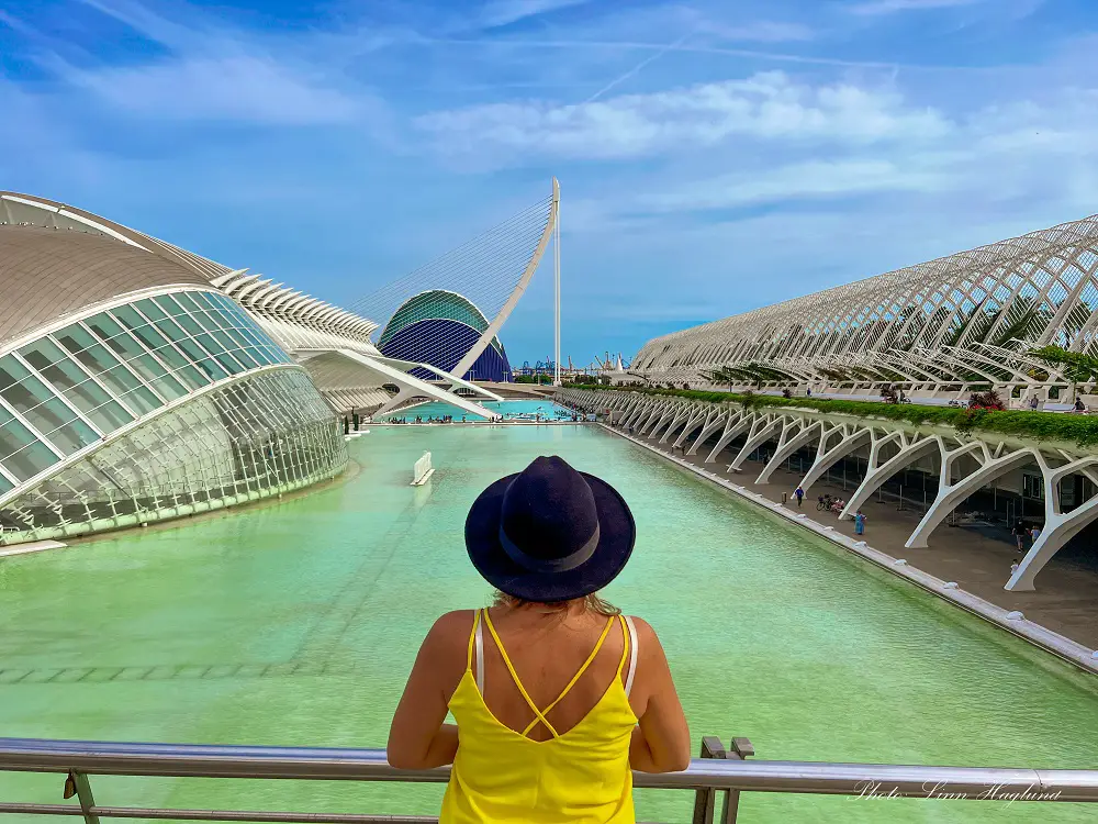 Ma looking at City of Arts and Sciences.