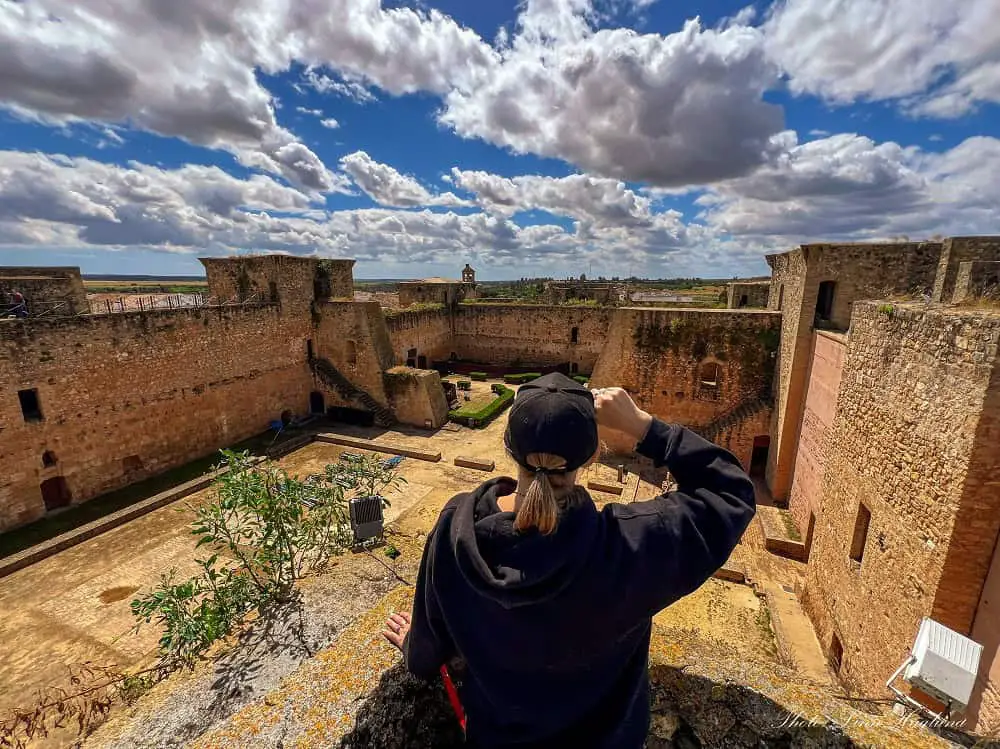 Me looking out on Niebla Castle.