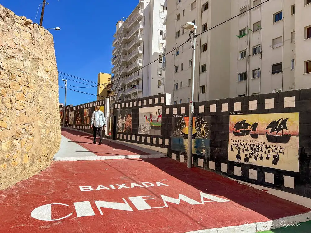 Cinema Street Villajoyosa Alicante.