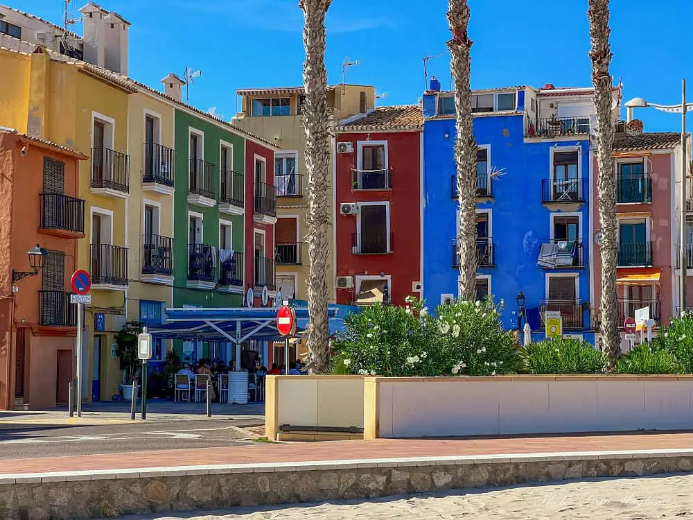 Villajoyosa village houses.