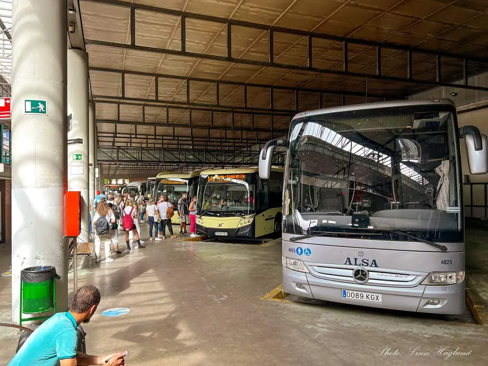 Bus from Seville to Malaga.