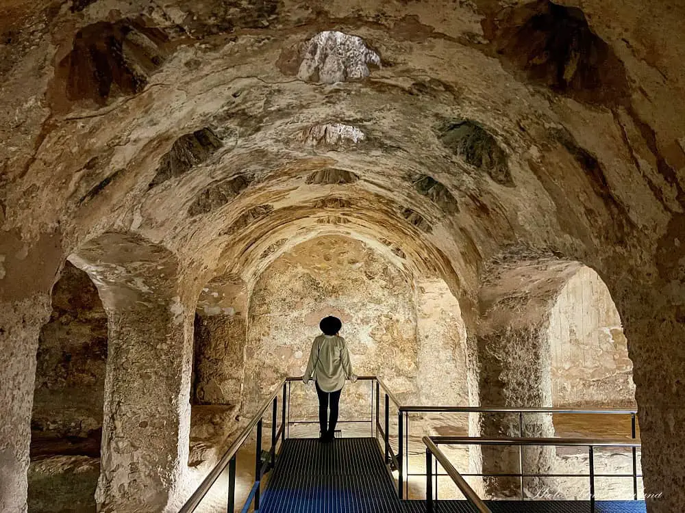 Me inside the Arab Baths in Elche Spain.