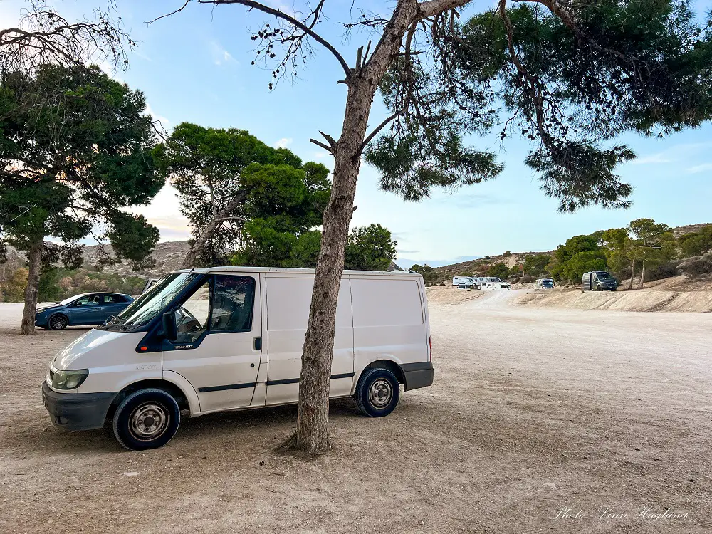 Parking of Pantano de Elche.