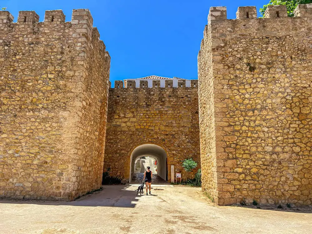 Old city walls in Lagos Portugal.