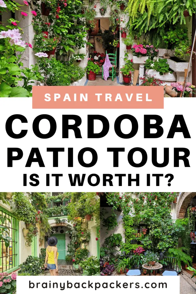 Images of Cordoba's colorful courtyards during a Patio tour in Cordoba Spain.