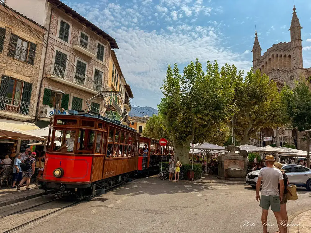 A tram in Soller.