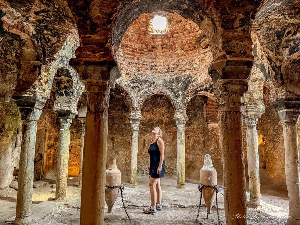 Me inside the Arab Baths in Palma de Mallorca.