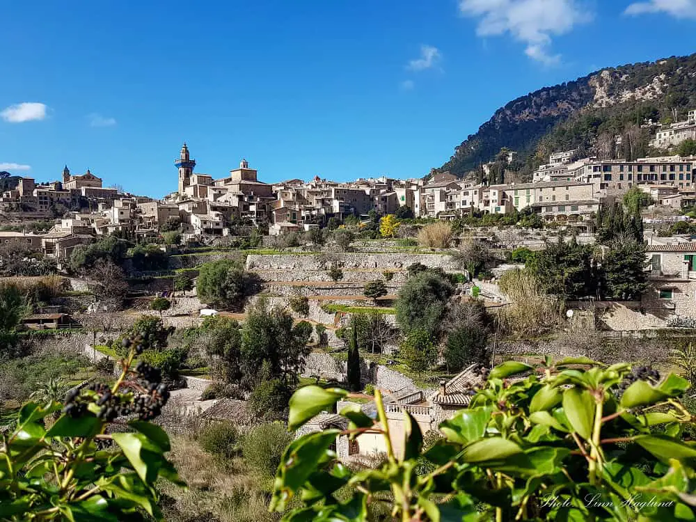 Mallorca town amidst the natural beauty of Serra de Tramuntana.