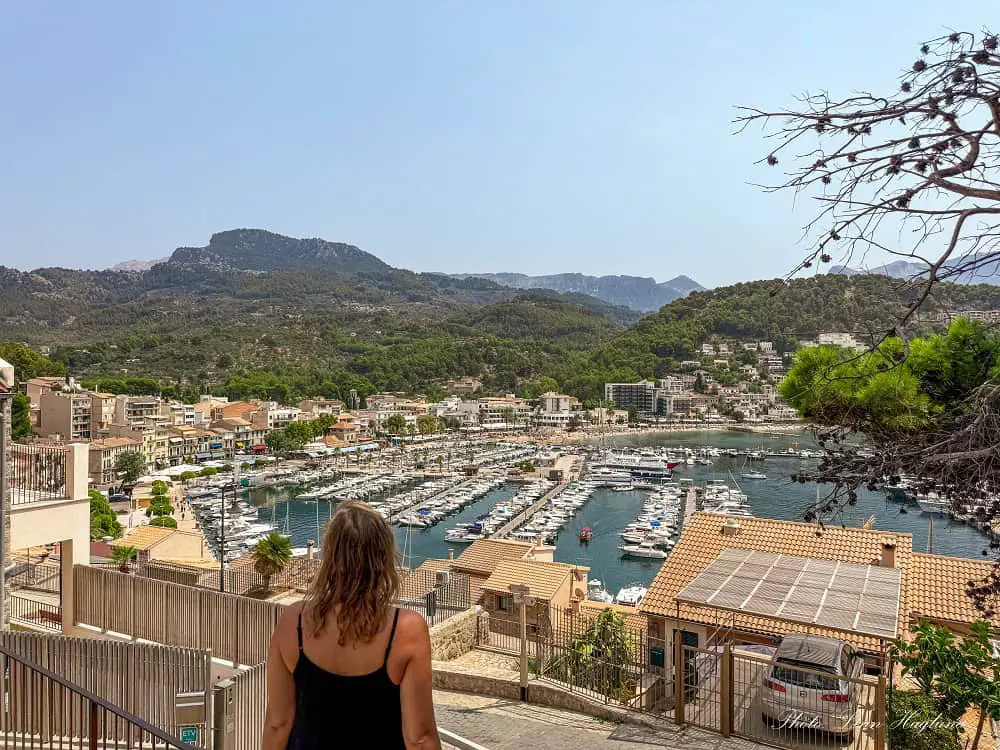 Me overlooking Port de Soller in Mallorca.